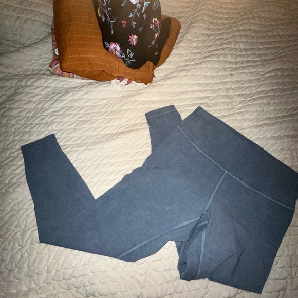 Lululemon leggings blue pair size 12, brown pair size 6 - Picture 2 of 6
